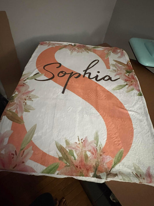 Monogram Baby Blanket