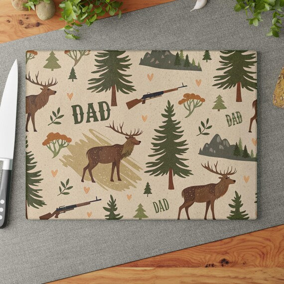 Father’s Day Glass Cutting Board