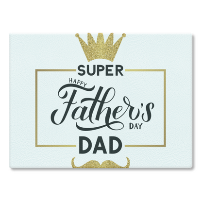 Father’s Day Glass Cutting Board