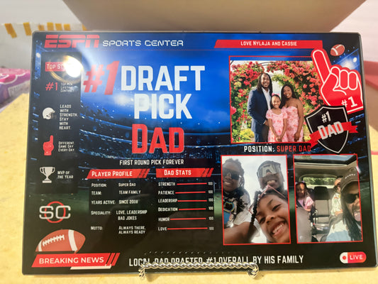 Father’s Day Glass Cutting Board