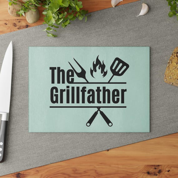 Father’s Day Glass Cutting Board