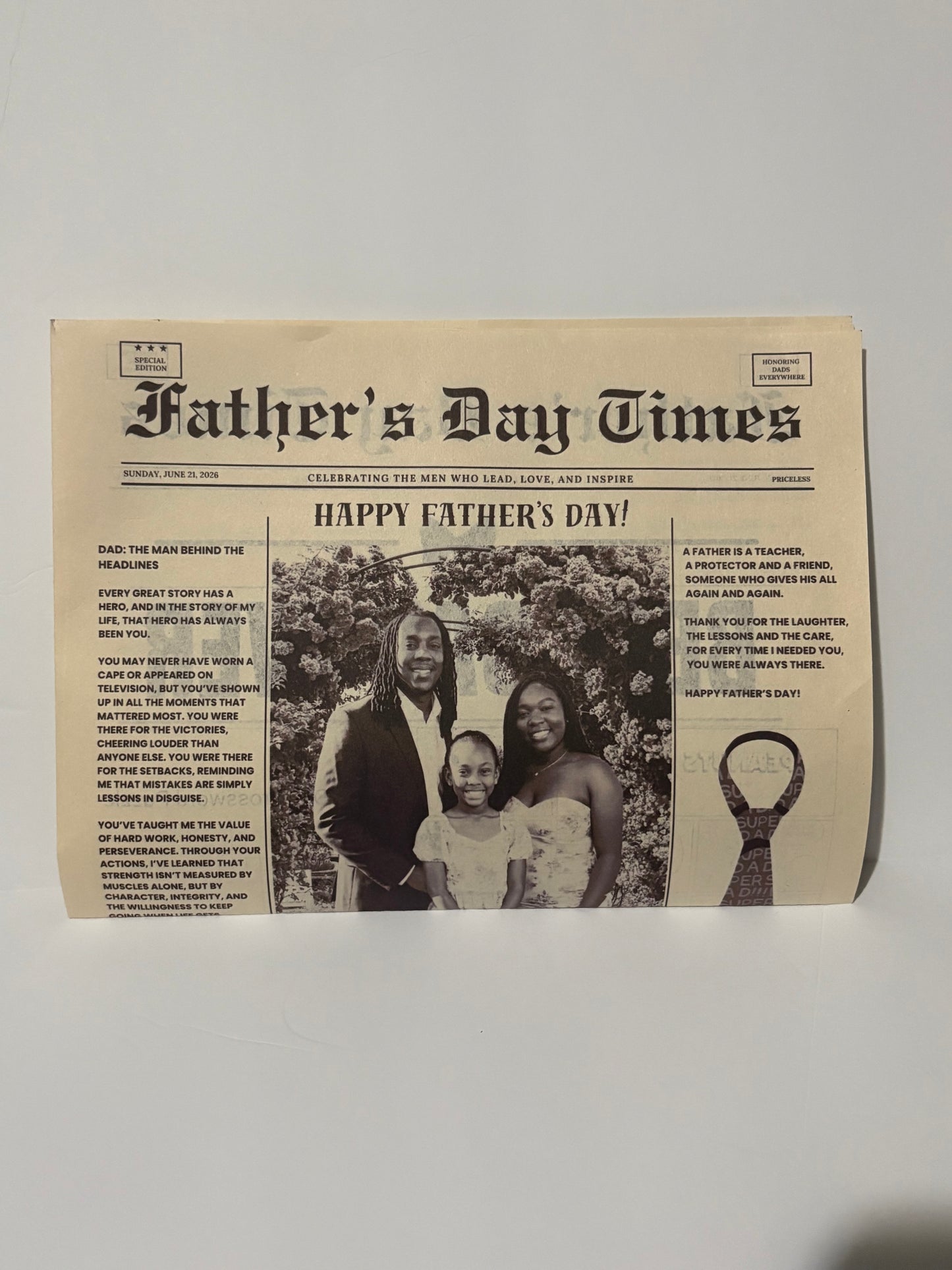 Father’s Day Newspaper
