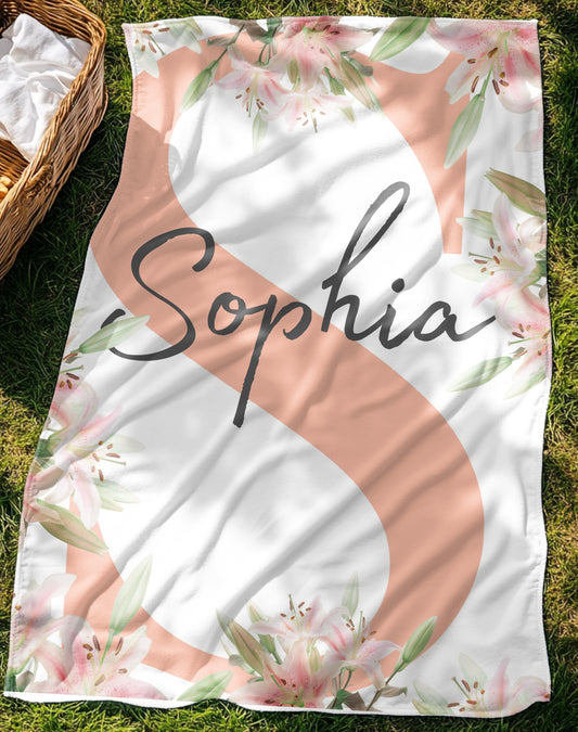 Monogram Baby Blanket